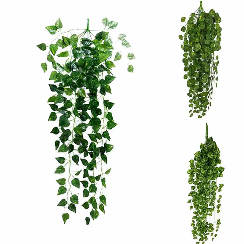 

Rattan 2019top Artificial Fake Hanging Vine Plant Leaves Garland Home Garden Wall Decoration g90621