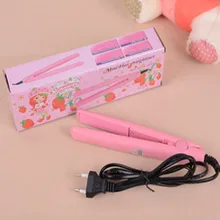 Pink Ceramic Hair Crimper Crimping Iron Mini Perm Splint Hairdressing Tool Salon Free Shipping