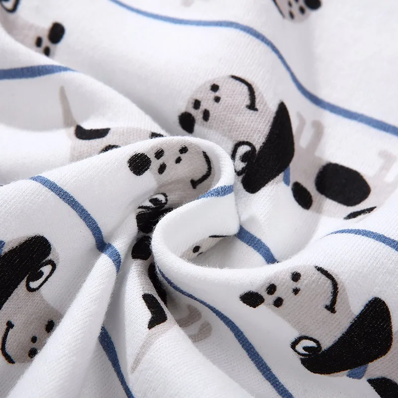 Mother Nest 3 PCS Baby Bodysuit Boy Girl Fashion Dog Printed Style Long Sleeves Jumpsuit Newborn Baby Bodysuit  Baby Clothes (1)
