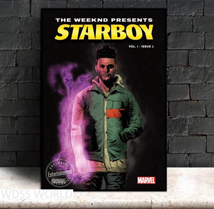 Музыкальный Шелковый плакат Weeknd для домашнего декора|Рисование и каллиграфия| |