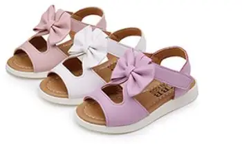 

kids sandals Summer boys Kids Shoes Children Magic Hook Beach Sandals Fashion Bowknot Girls Flat Pricness Shoes Dropshipping