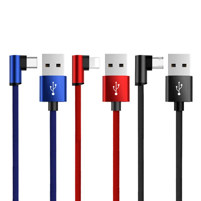 

New 1.2M Elbow data cable for Apple 7 iphone8/X mobile phone charging cable Android type-c fast charging line