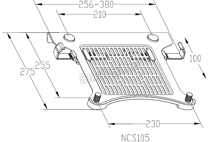 Loctek NSC105 держатель для ноутбука, лоток для ноутбука размером 15,6 дюйма