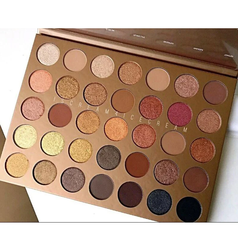 

New Arrival 2019 35G Bronze Goals Eyeshadow Summer Palette 35 Color Shades Matte Shimmer Matte Eye shadow Pallete Cosmetics