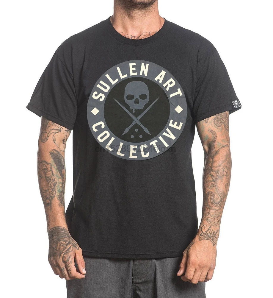 

Man T-shirt Sullen Uomo Stemma Of Honor Porto T-Shirt Maniche Corte Teschio Nero Clothing A