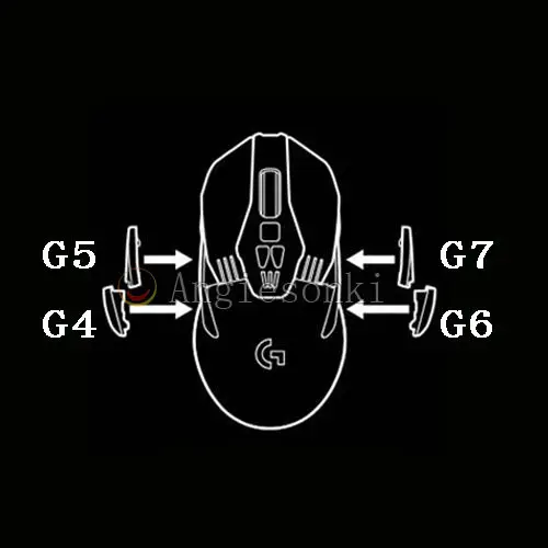 Новая Проводная/Беспроводная игровая мышь Log.itech G900/G903 боковые кнопки G4 G5 G6 G7