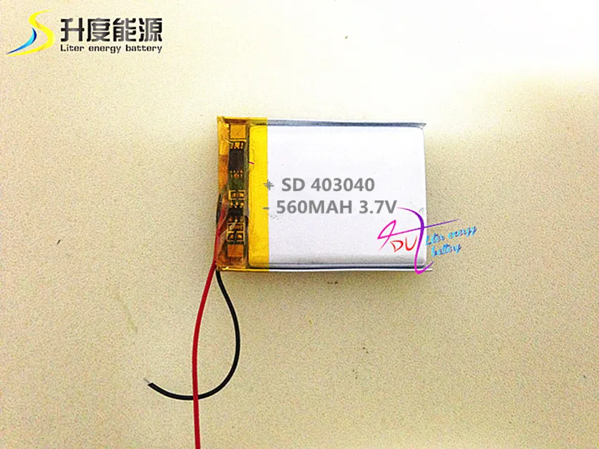 

(free shipping)Polymer lithium ion battery 3.7 V 560MAH 403040 CE FCC ROHS MSDS quality certification