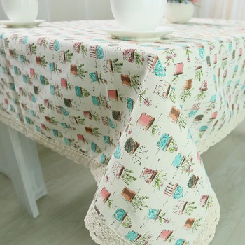 

Linen Cotton Tablecloth Sets Cloth Cover table cloth rectangular Manteles Para Mesa Rectangulares Woven Rectangular Table Cloth
