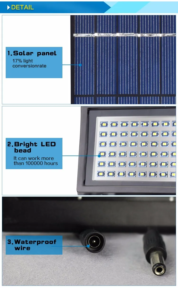Superbright 60LED Solar Powered Security Lights Waterproof Outdoor Motion Sensor Lighting for Wall Patio Garden Landscape Lamp (14)