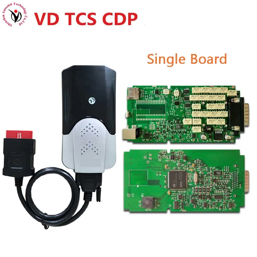 

DHL Free+ New model without Bluetooth function mvd VD TCS CDP pro Single Board Green PCB new vci cdp PRO CARs TRUCKs scan tools