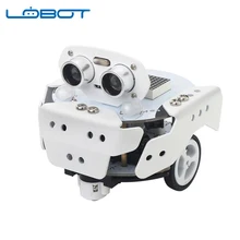 LOBOT Qbot Pro DIY scatch3.0 программируемый Многофункциональный отслеживающий расторг приложение образование умный RC робот автомобиль совместимый