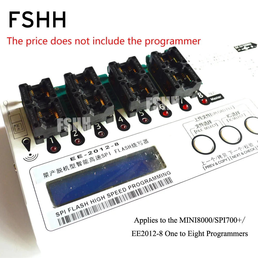 4 шт. SOP8 для DIP14 для SPI-FLASH программист адаптер 24XXX флэш-память EEPROM адаптер 150mil OTS-16-03x8 шт