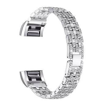 

HIPERDEAL 2019 New Luxury Crystal Stainless Steel Metal Wristband Strap Band For Fitbit Charge 2 Unique Elegant Band Ja15