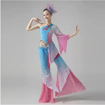 Женский Jiangnan традиционный веер с пайетками/yangko/зонтик танцевальная одежда вышивка Китайский народный танец