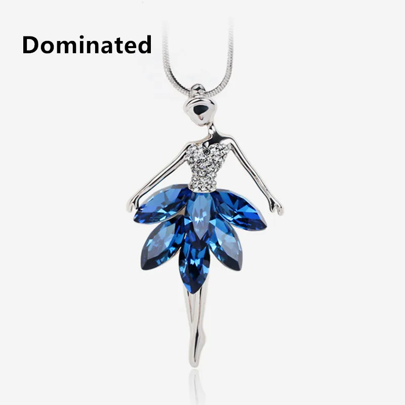 

2017 New Arrival Dominated Female Ballet Sweater Chain Length All-match Pendant Necklace High-grade Crystal Clothes Accessories