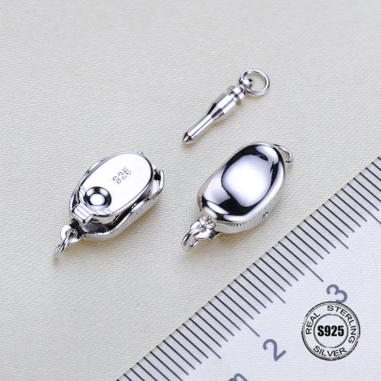 

925 Sterling Silver Necklaces & Bracelets clasps for bracelets End Caps Connectors Diy Jewelry Making