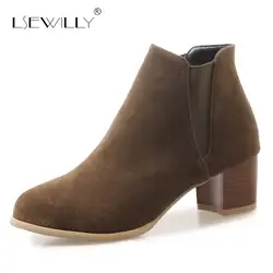 Lsewilly/Модные женские ботинки Черные ботильоны для женская обувь пикантная женская обувь на высоком каблуке женские зимние ботинки с