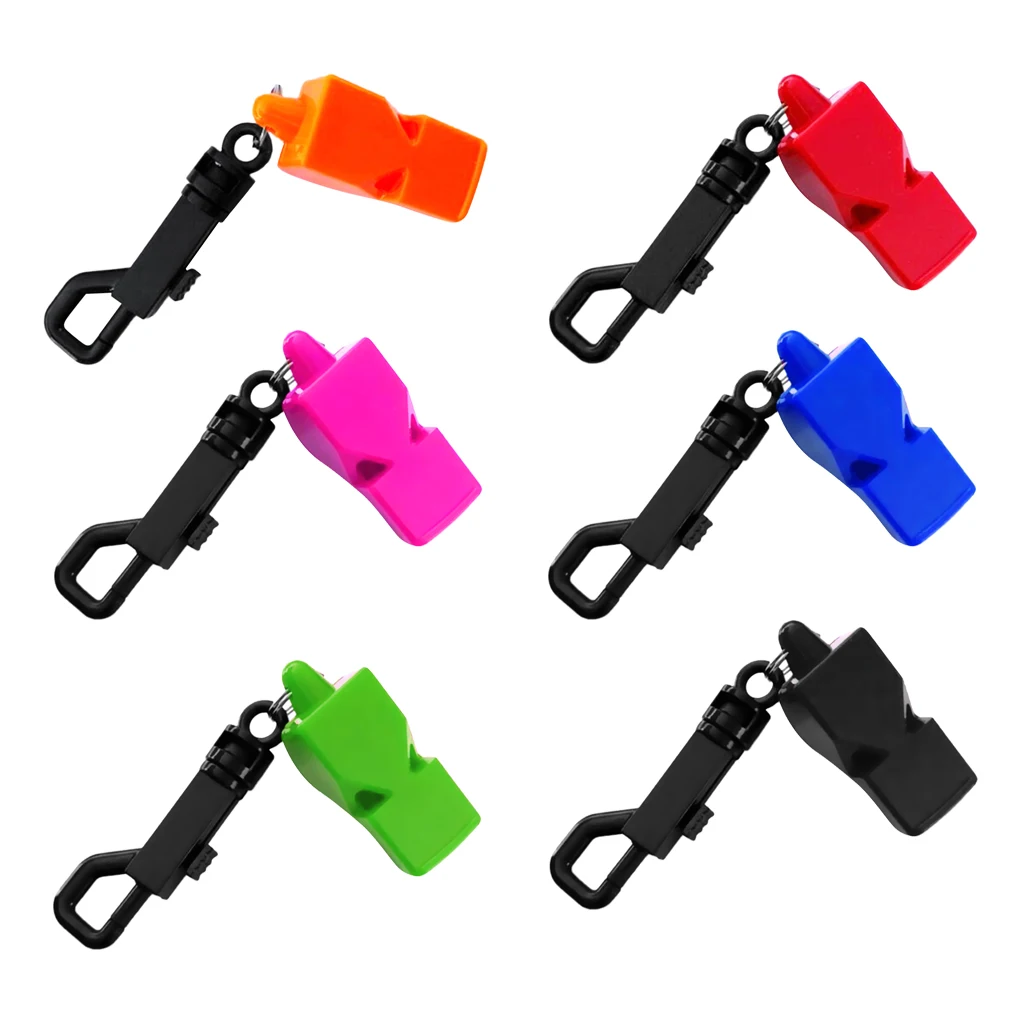Safety Whistle with Snap Clip for Boating Emergency Survival Rescue Signaling Kayaking Boating Hiking Scuba Diving  
