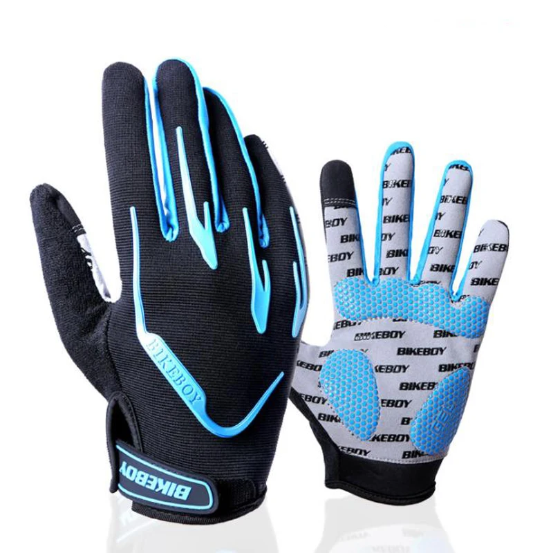 

Spring Autumn New MTB Cycling Gloves Shockproof Bike Gloves Full Finger Touch Screen Bicycle Gloves