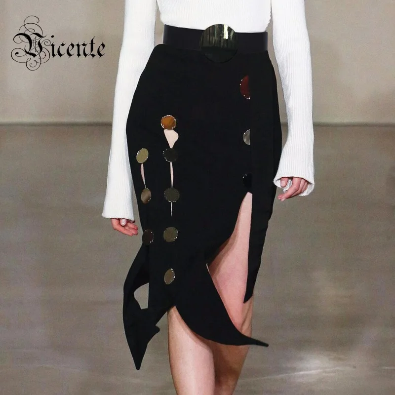 

Vicente HOT 2019 Trendy Have High Quality Sashes Sequined Design Celebrity Party Skirt