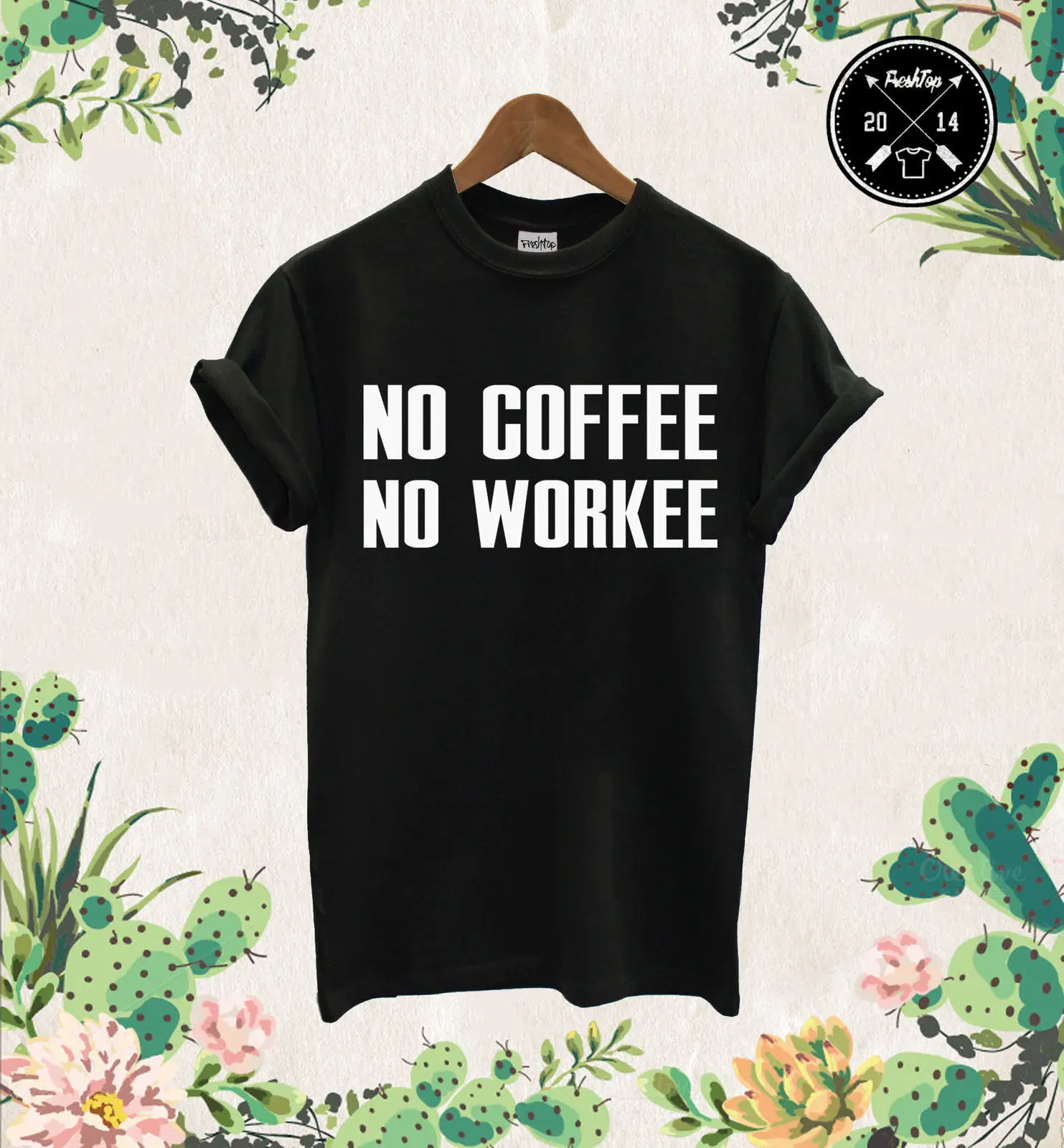 No coffee Workee футболка для спортзала Morning Person унисекс мотивация Zoella Единорог Мода