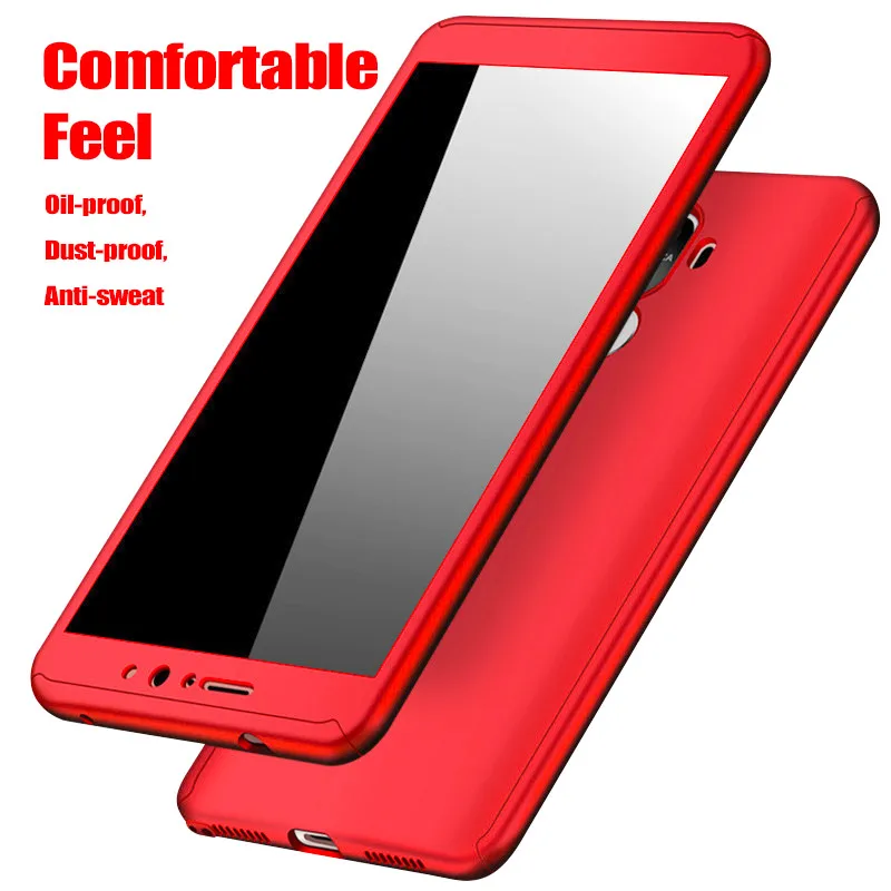 360 Degree Full Cover Phone Case With Glass on the For Huawei Mate 20 P20 Lite Cases Pro | Мобильные телефоны и