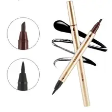 Двойная водостойкая жидкая подводка для глаз 2 в 1, 2 в 1, подводка для бровей, карандаш для бровей, косметические инструменты для макияжа