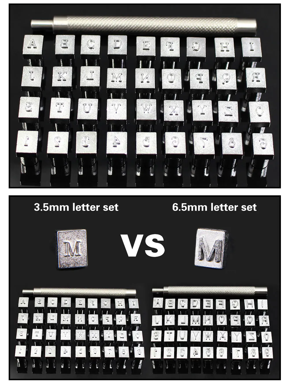 36 шт. DIY кожаное уплотнение Гравировка Ремесло инструмент сталь Алфавит Номер штамп кожа ремесло штампы Металл Печать плесень