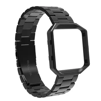 

For Fitbit Blaze Bands With Frame Stainless Steel Watch Straps Replacement Accessory Band For Fitbit Blaze Smart Fitness Watch