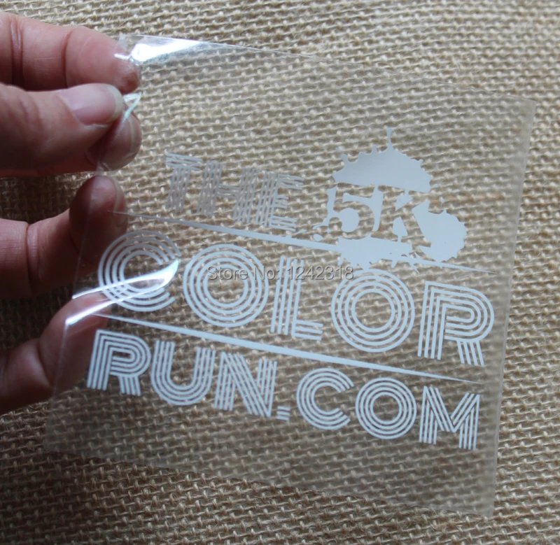 print sticker transparan