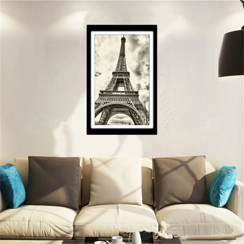 

diy 5d diamond painting Eiffel towers cross stitch round diamond kits diamond embroidery mosaic house decoration ZS119