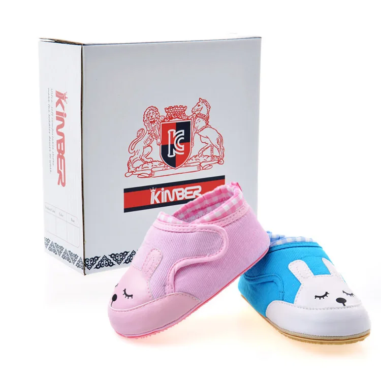 Cartoon Baby Shoes Newborn Baby Non-slip Soft Sole First Walkers Shoes Cute Rabbit Shape Magic Stick Baby Shoes