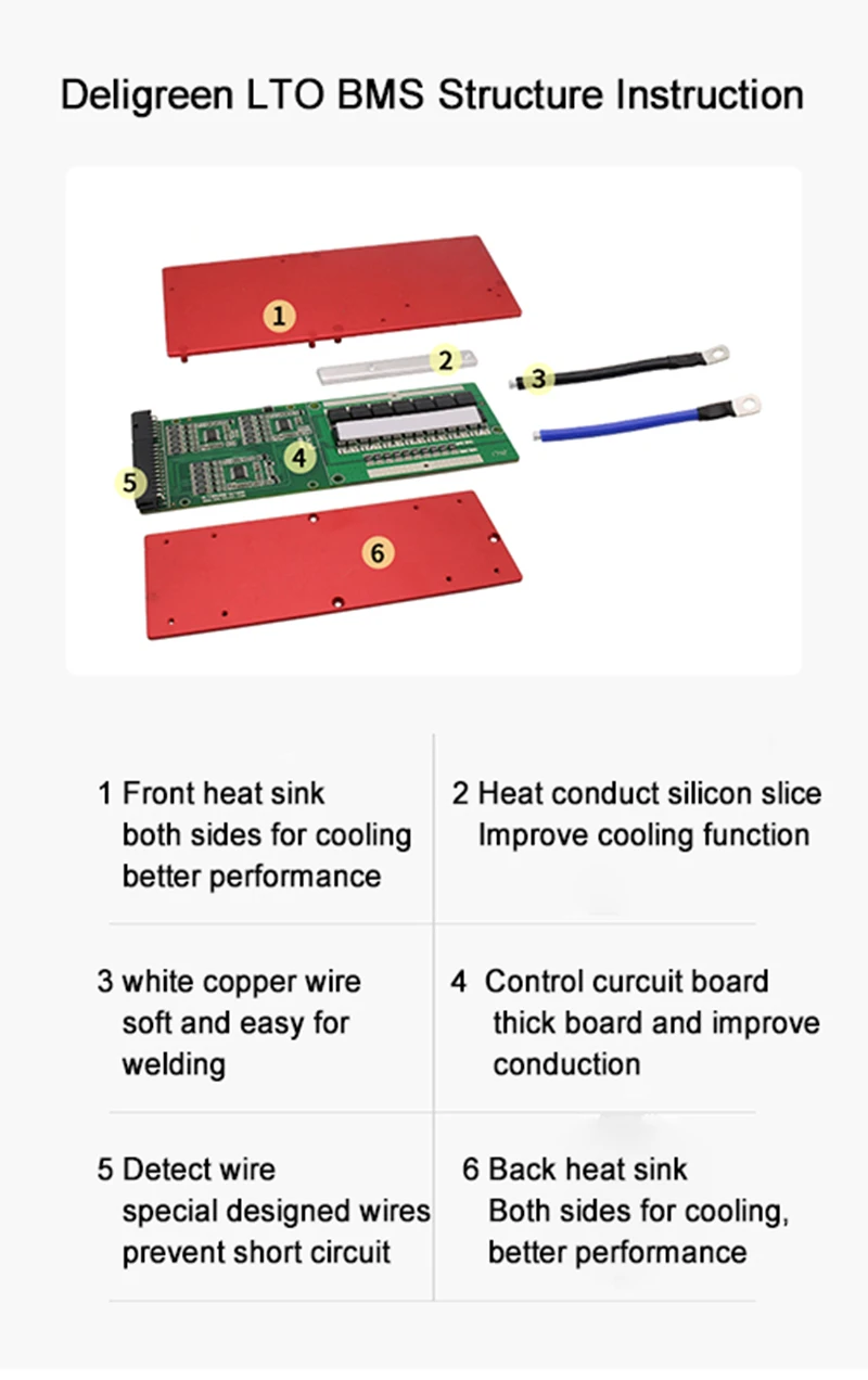 Высокое качество 3S 5S 10S 15S 20S 25S 30S 35S 200A bms с балансом для LTO 2,4 V аккумулятор 18650 литиевый титановый аккумулятор