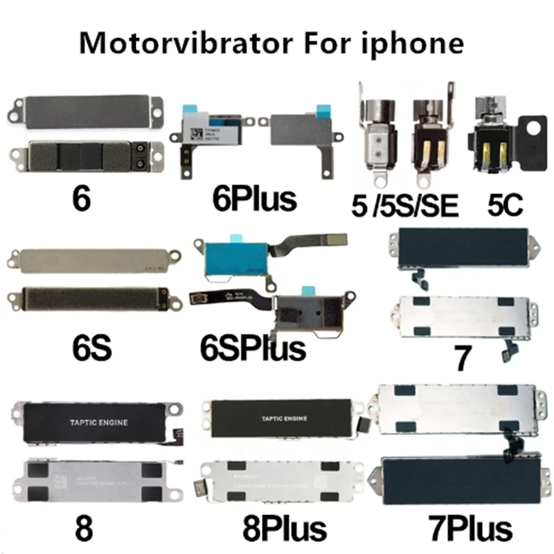 Высокое качество Новый гибкий кабель Вибратор для iPhone 5 5s 5C SE 6 7 6S Plus X Мотор