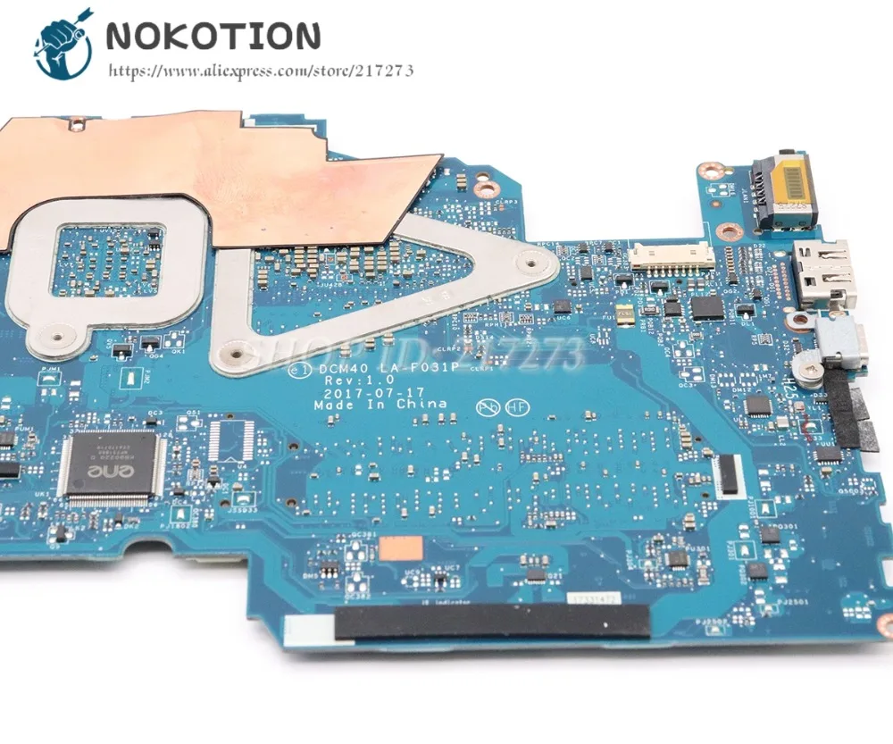 remarkable  NOKOTION For HP 14-BF 14-bf058TX Laptop Motherboard I5-7200U CPU 940MX 2GB DCM40 LA-F031P 930577-60