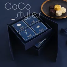 Cocostyles на заказ пустая Изысканная двухслойная коробка для торта с ручной сумкой для вечерние коробки для торта коробка для конфет и подарочная коробка