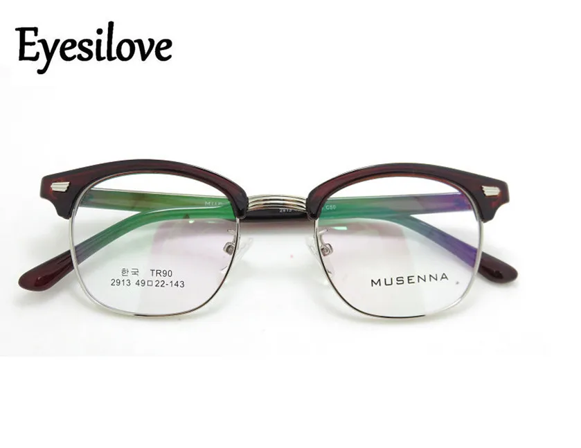 Eyesilove Vintage Acetate Full Rim Optical Frames Tr90 Eyeglasses 