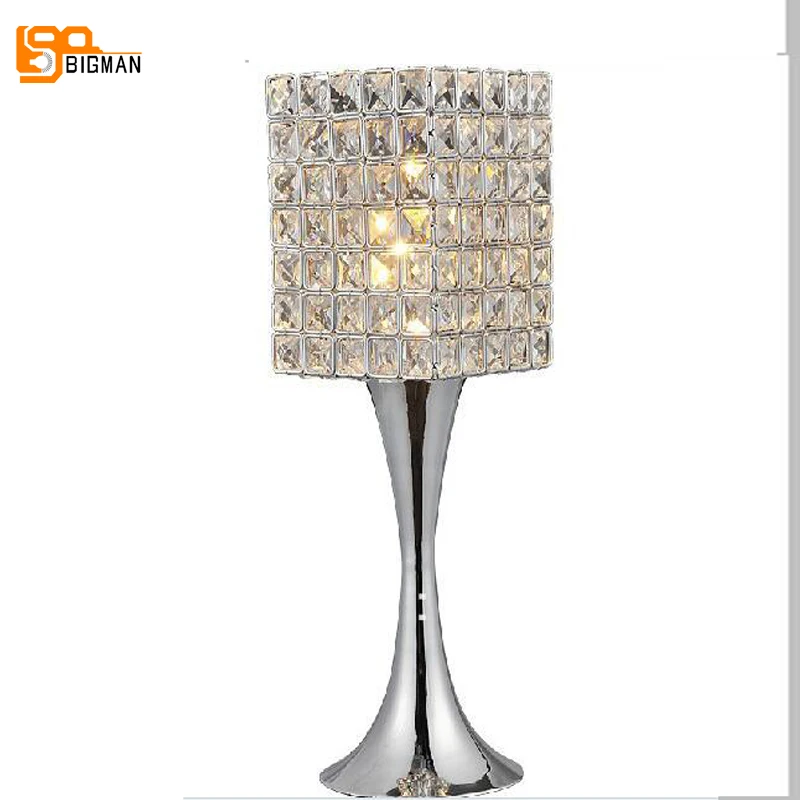 

new item hot sales contemporary crystal table lamps, beautiful bedroom lighting designs