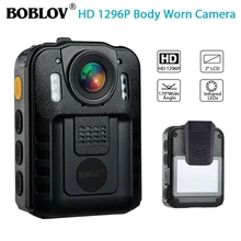 BOBLOV WN9 носимых тела Камера HD 1296P 32 Гб полиции Camara 21MP 170 градусов Kamare 2 дюймов Экран безопасности Камера s мини видеокамера