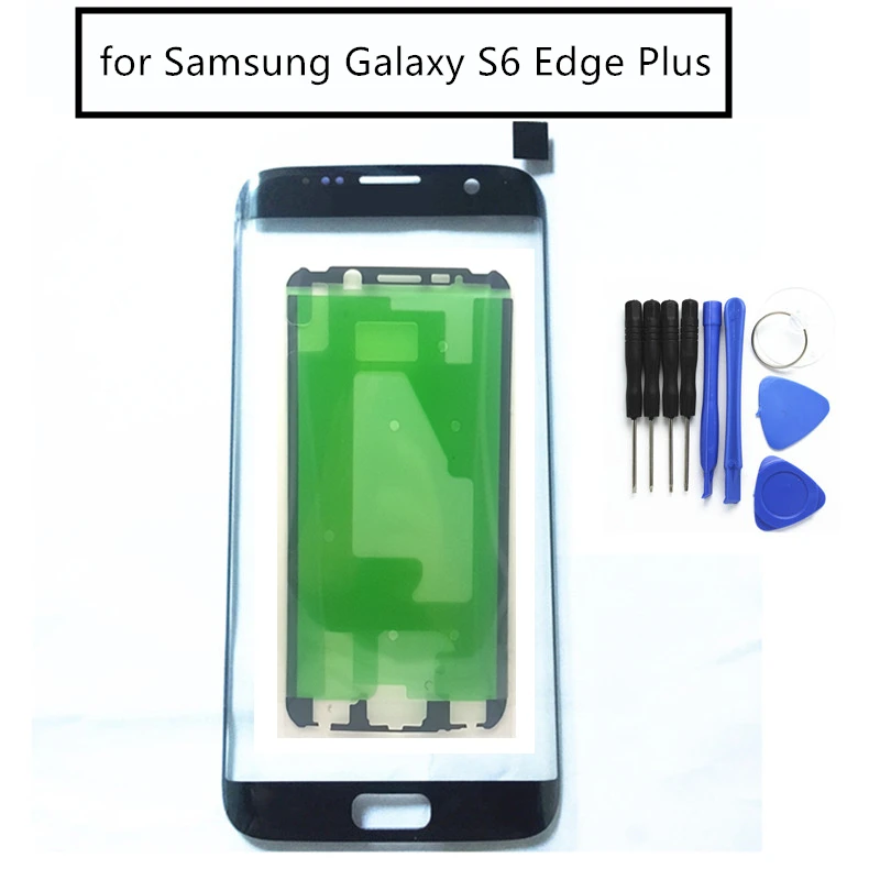 

for Samsung Galaxy S6 Edge Plus G928F Touch Screen Front Glass Touch Panel Cover Front Outer Glass Lens Repair Parts + 3M Glue