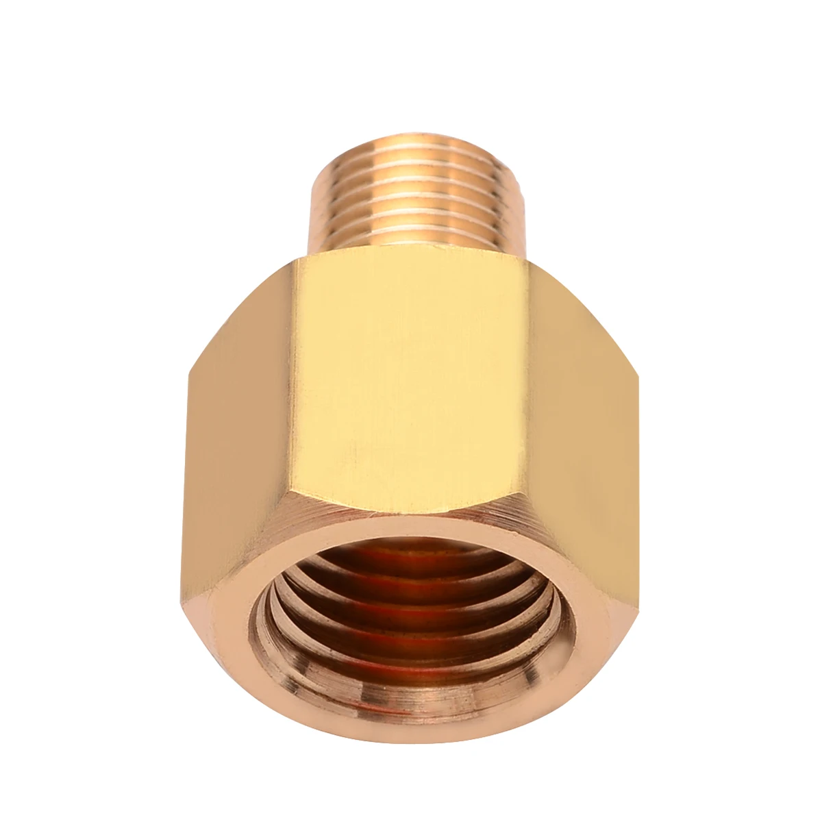 1 шт. шестигранный латунный BSP-NPT адаптер 1/" Мужской BSPT до 1/4" Женский NPT латунный фитинг для манометра