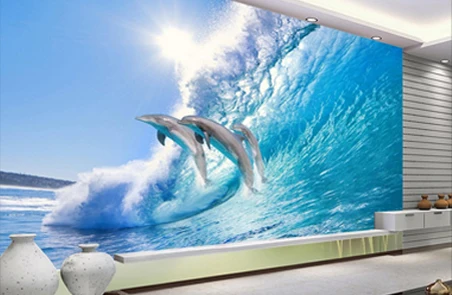 Подводная рыба животный мир 3D обои для стены 3 d полы фото обои с принтом для гостиной Фреска в рулонах детская спальня