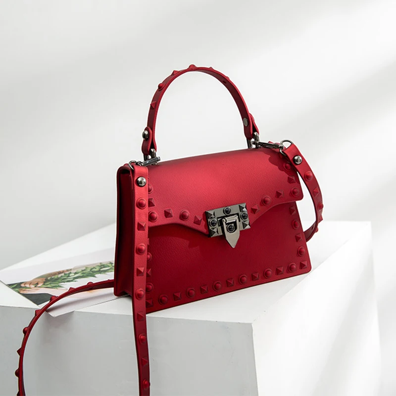 “ Bolsas de Ombro Ins Casual Rivet Mulheres pu