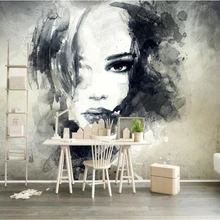 Beibehang обои на заказ, Европейские Художественные граффити 3D акварельные персонажи, большие украшения для дома, фрески, фото, 3d обои
