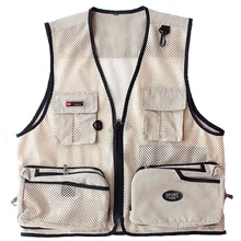 Men Summer Vest Outdoor Multi-pockets Photography Men Fishing Vest Mesh Male Vest Men Fishing Waistcoat Photography Clothing multifunctional clothing stab stab tactical vest cs field outdoor photography vest fishing