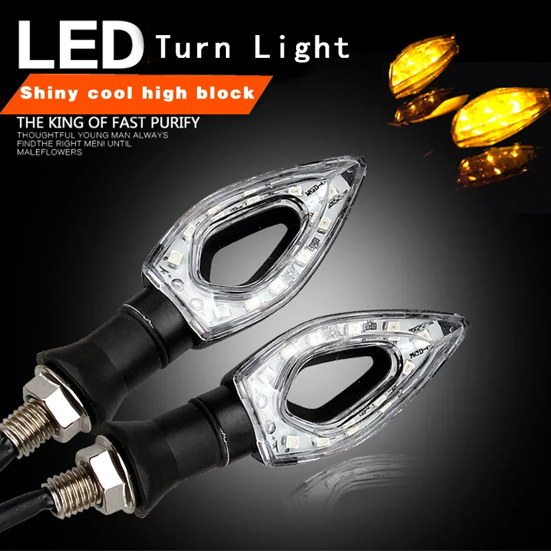 2pcs Motorcycle Turn Signals Indicators Lights Moto Led Blinker Blinker