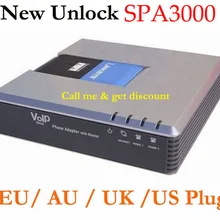 Разблокированный Добро пожаловать разблокированный Linksys SPA3000 телефонный адаптер VoIP ворота способ VoIP FXS FXO PSTN SPA3000