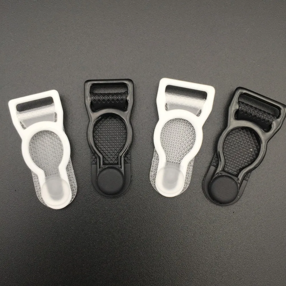 

Free shipping 50pcs / lot high quality Nylon coated metal suspender clip garter belt clips Women Plastic Leg Garter Grips