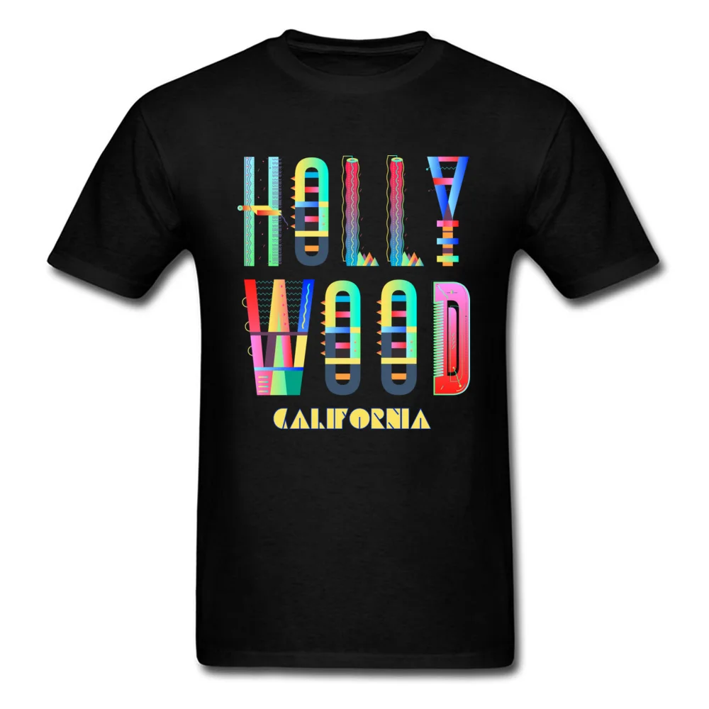 Slim Fit Leisure T Shirts Fitted Mother Day Short Sleeve Round Collar Tees Pure Cotton Men cosie Tee Shirts Wholesale Hollywood California funky artsy colorful fun souvenir design black