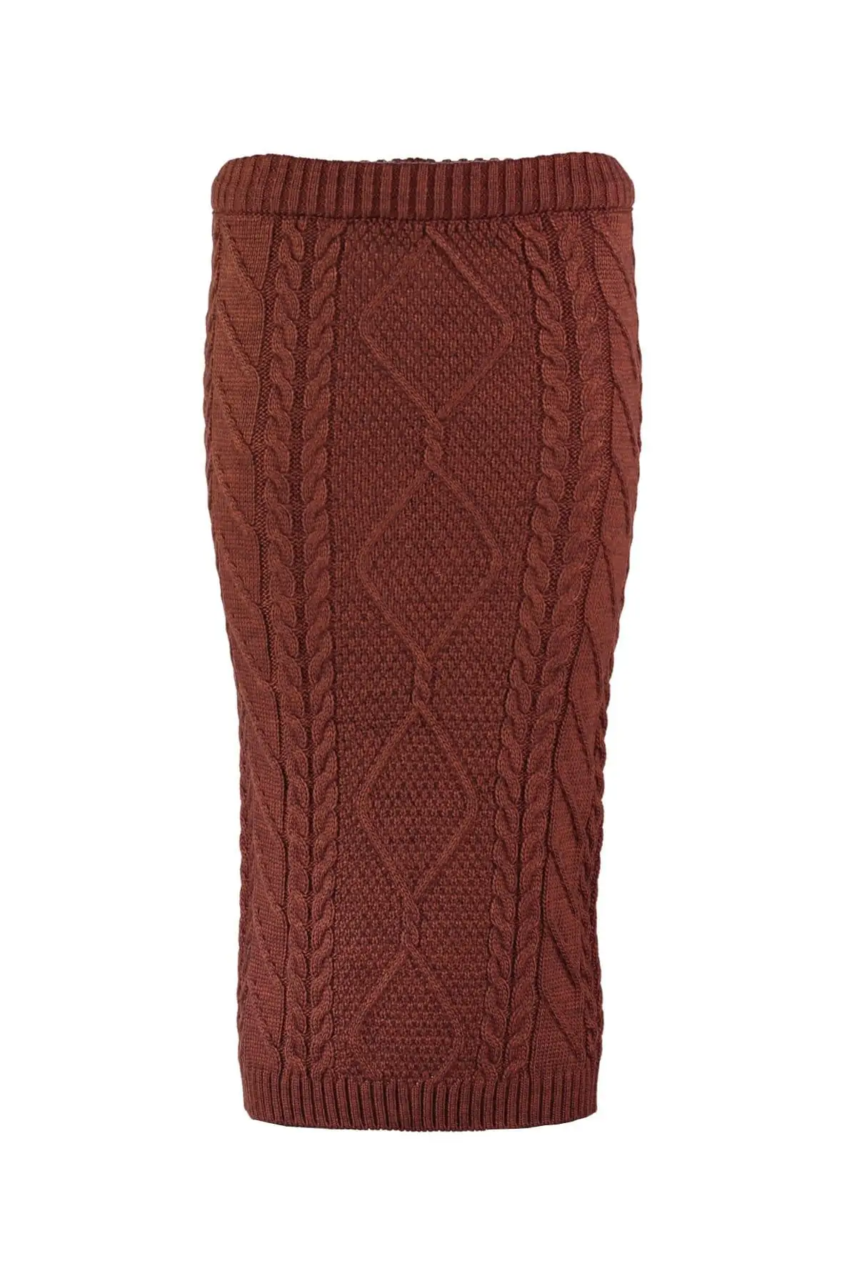 Trendyol женщины Корица сетки detayymi свитер юбка TWOAW20FV0043|Юбки| |